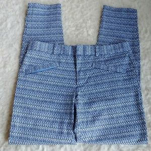 Gap Skinny Ankle in Blue Print Size 6